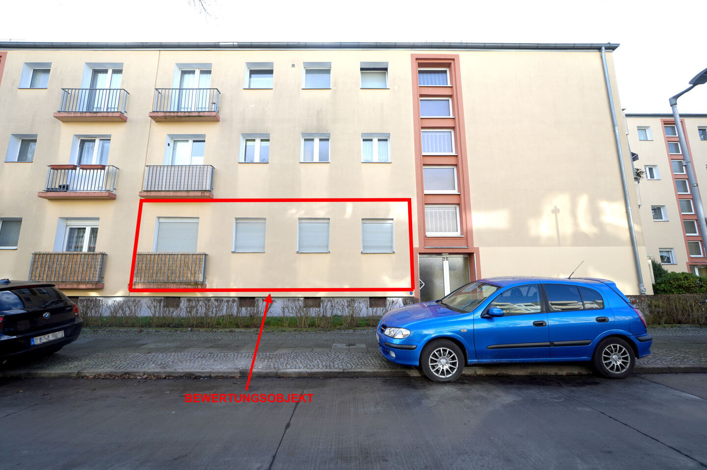 Eigentumswohnung (1 bis 2 Zimmer), Wohnung räumlich unterteilt, Balkonzimmer nur von Nachbarwohnung zugänglich in Berlin - Bild 4