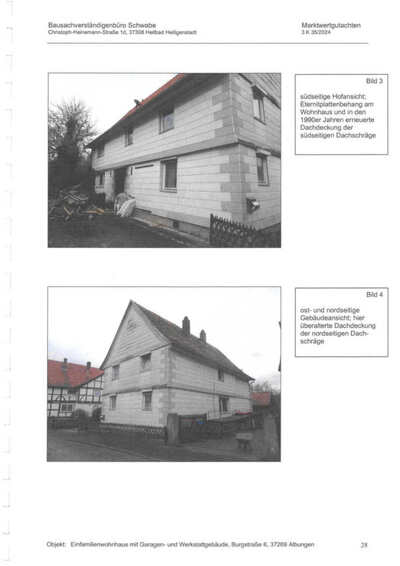 Zweifamilienhaus, Garage, und Werkstattgebäude in Burgstraße 6, 37269 Eschwege, Albungen - Bild 2