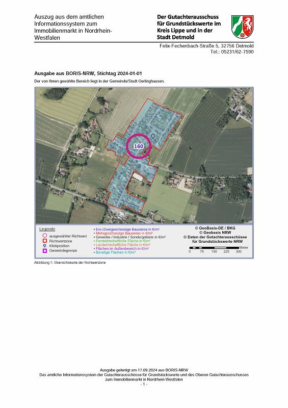 unbebautes Grundstück in Oerlinghausen - Bild 1