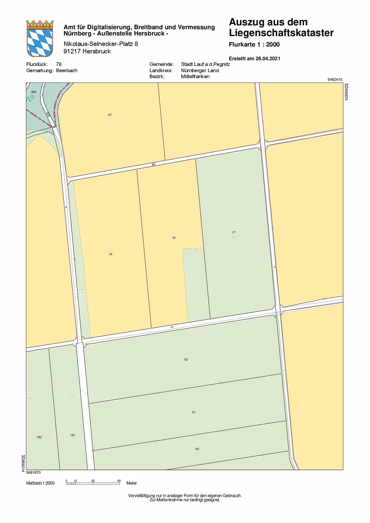 Einfamilienhaus, land- und forstwirtschaftlich genutztes Grundstück, land- und forstwirtschaftlich genutztes Grundstück, land- und forstwirtschaftlich genutztes Grundstück, land- und forstwirtschaftlich genutztes Grundstück in Lauf an der Pegnitz - Bild 4