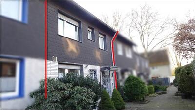 Garage, Einfamilienhaus, Reihenmittelhaus, Miteigentumsanteil an einem Weg (Flurstück 381), Miteigentumsanteil an einem Garagenhof (Flurstück 444) in Coburgerstraße 51, 45899 Gelsenkirchen, Horst - Bild 2