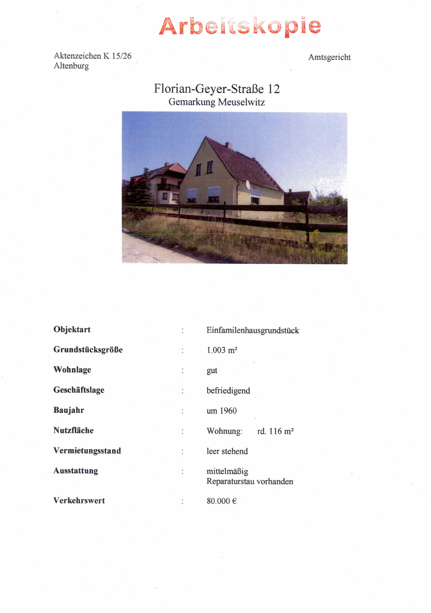 Einfamilienhaus in Meuselwitz - Bild 2