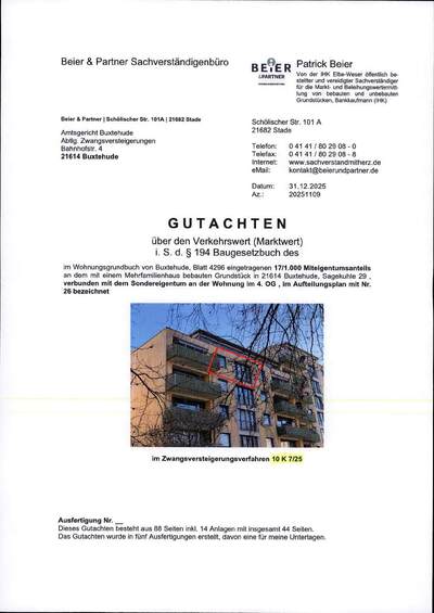 Eigentumswohnung (1 bis 2 Zimmer) in Sagekuhle 29,31, 21614 Buxtehude - Bild 1