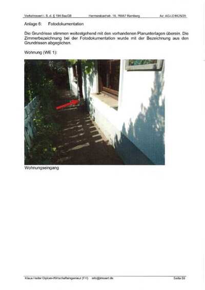 Eigentumswohnung (3 bis 4 Zimmer) in Hermersbachstraße  18, 76857 Ramberg - Bild 1