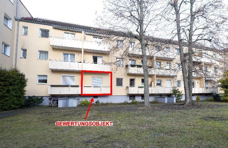 Eigentumswohnung (1 bis 2 Zimmer), Wohnung räumlich unterteilt, Balkonzimmer nur von Nachbarwohnung zugänglich in Berlin - Bild 3