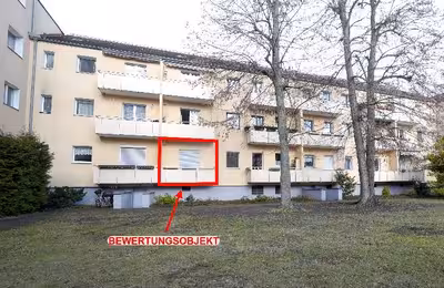 Eigentumswohnung (1 bis 2 Zimmer), Wohnung räumlich unterteilt, Balkonzimmer nur von Nachbarwohnung zugänglich in Reulestraße 20 u.a., 12105 Berlin, Mariendorf - Bild 2