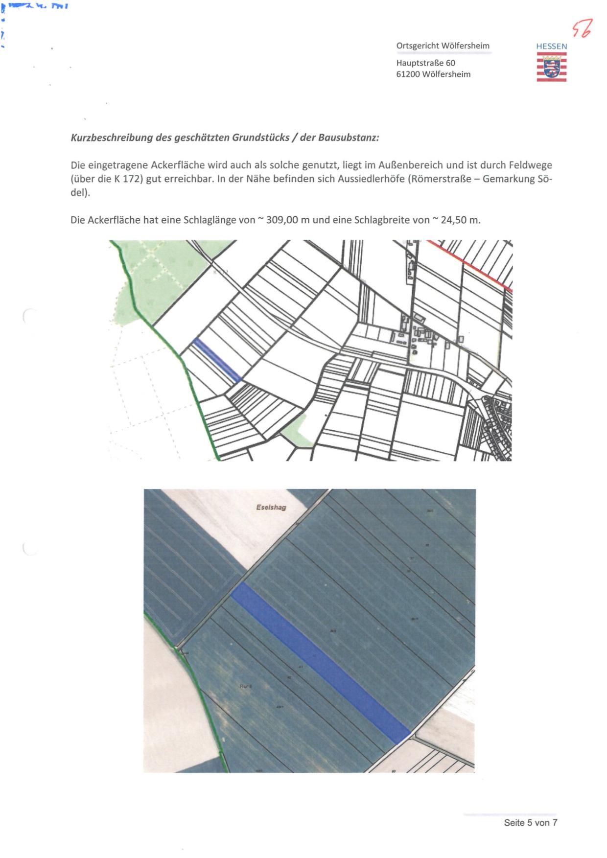 land- und forstwirtschaftlich genutztes Grundstück in Wölfersheim - Bild 1