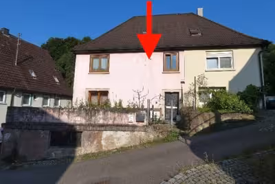 Doppelhaushälfte mit ehemaliger Scheune in Bei der Kelter 3, 74670 Forchtenberg - Ernsbach - Bild 1