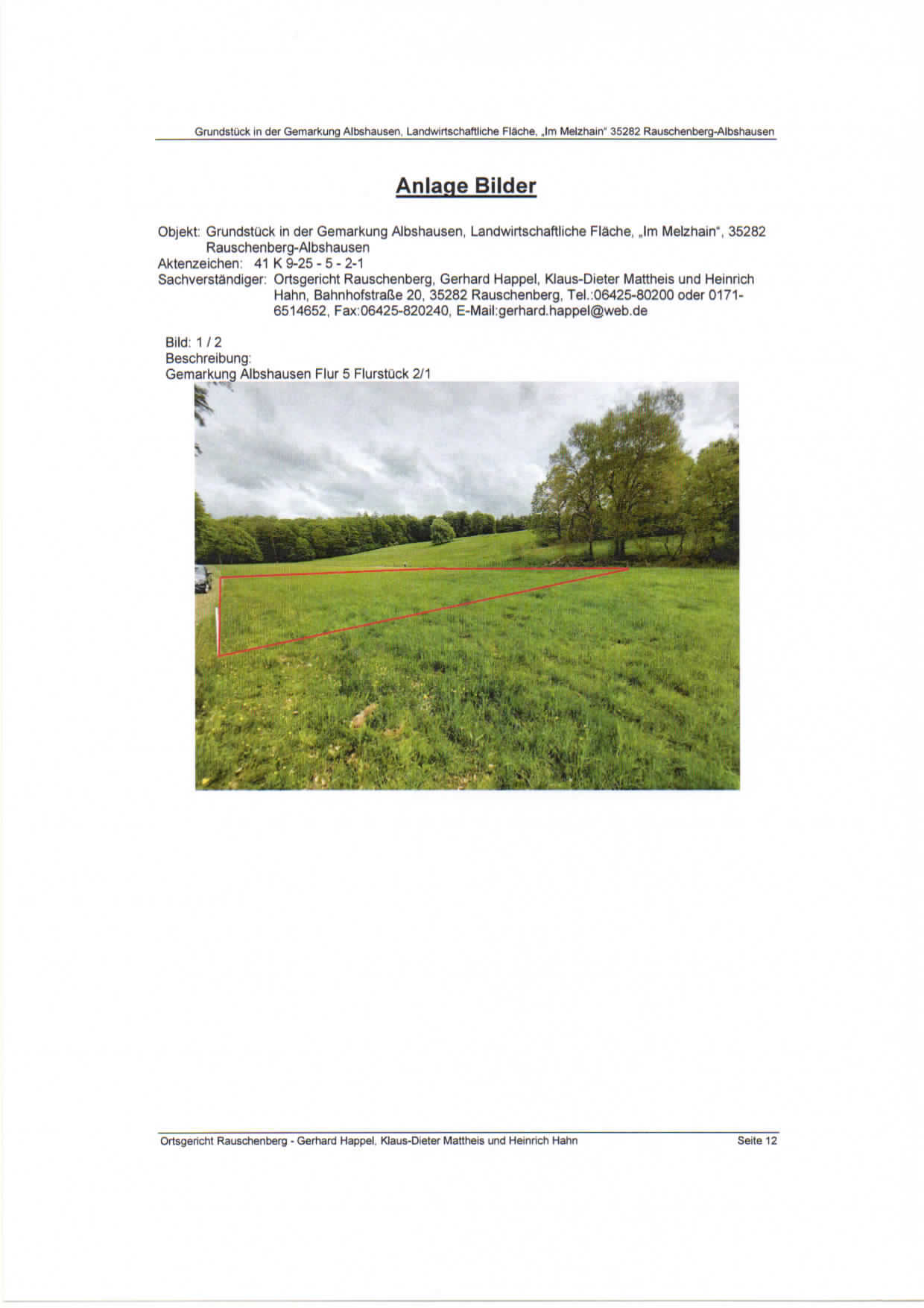 land- und forstwirtschaftlich genutztes Grundstück in Rauschenberg - Bild 1
