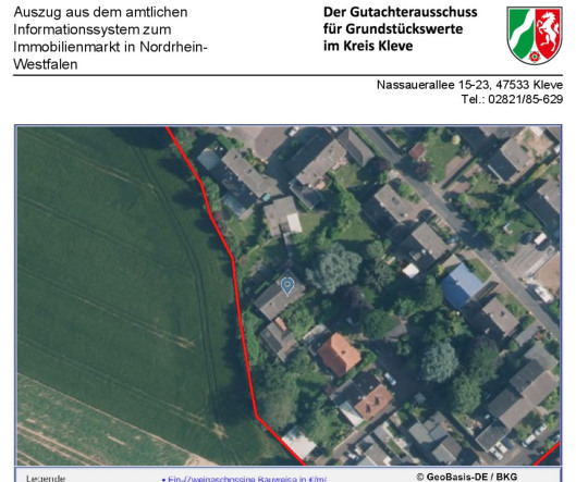 mit einem Carport bebaut, Doppelhaus , Wegefläche in Goch - Bild 2