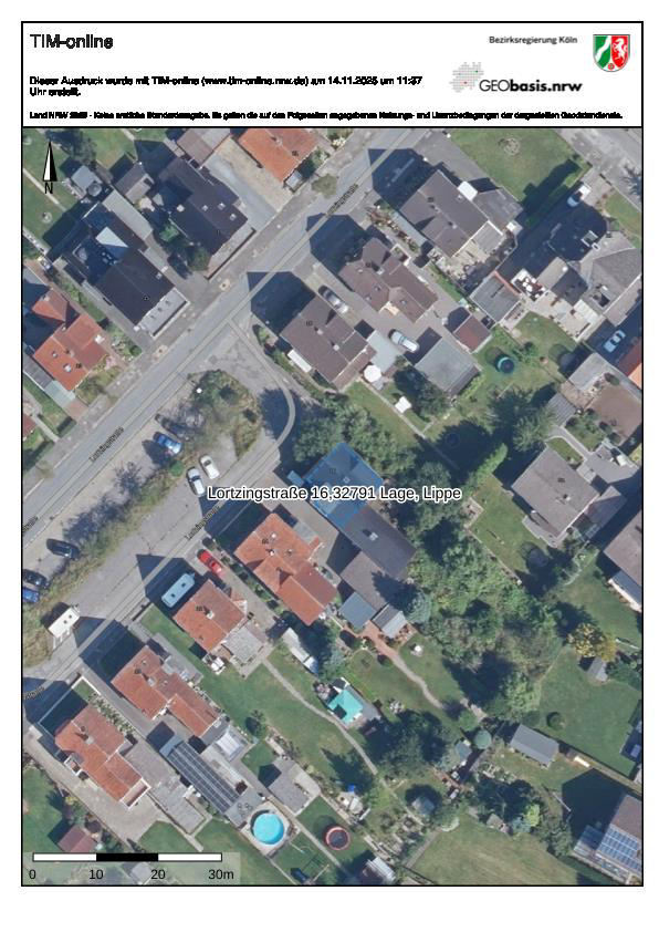 bebaut mit eingeschossigem Wohngebäude (BJ 1936) mit zweigeschossigem Anbau, ausgebautes Dach in Löbau - Bild 3