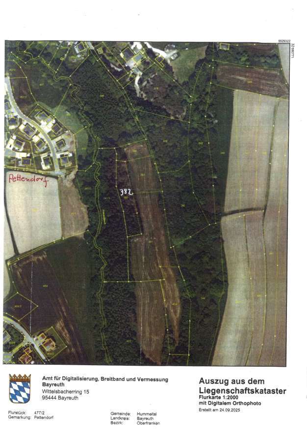land- und forstwirtschaftlich genutztes Grundstück in Hummeltal - Bild 1