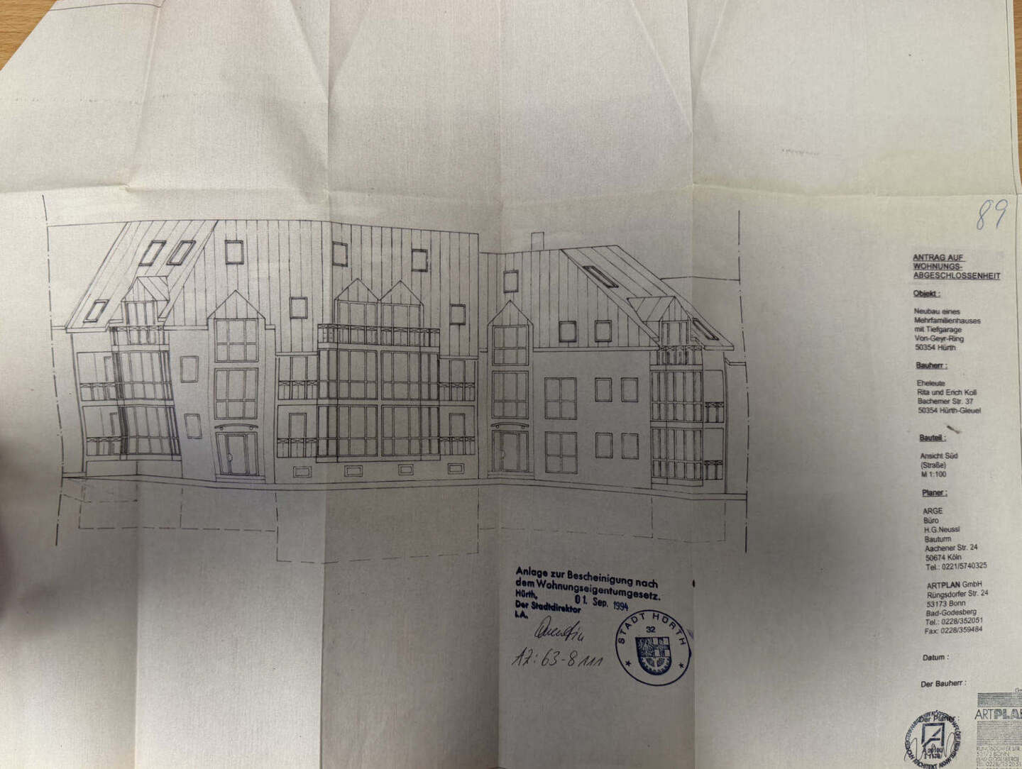 Kfz-Stellplatz (Tiefgarage), Eigentumswohnung (3 bis 4 Zimmer) in Hürth - Bild 3