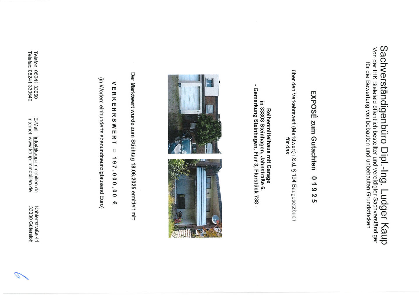 Reihenhaus in Steinhagen - Bild 1