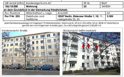 Eigentumswohnung (1 bis 2 Zimmer) in Eldenaer Straße 10, 10247 Berlin, Friedrichshain - Bild 1