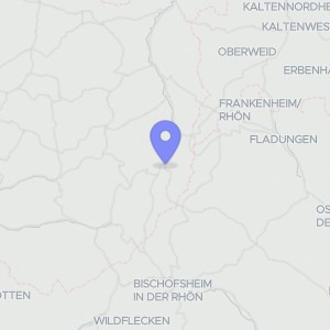 Karte von Rhönstraße  19, 36115 Ehrenberg, Wüstensachsen