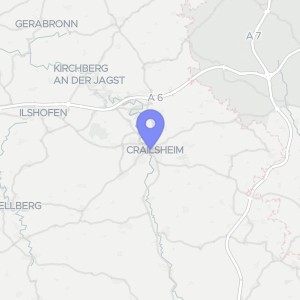 Karte von Beim Dorf / Ziegelhüttenstraße 26, 74564 Crailsheim, Jagstheim