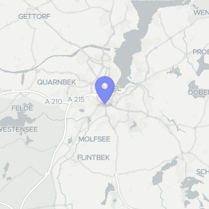 Karte von Dithmarscher Straße 15, 24113 Kiel-Hassee