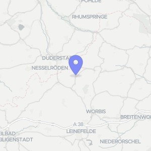 Karte von Obere Dorfstraße 23, 37339 Wehnde