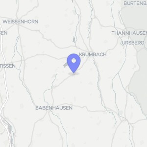 Karte von Nähe Kirchberg, 86491 Ebershausen