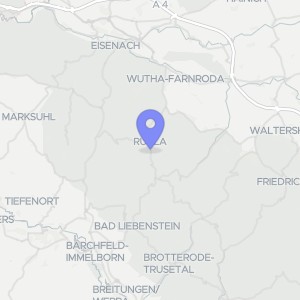 Karte von Dornsenberg 30a, 99842 Ruhla