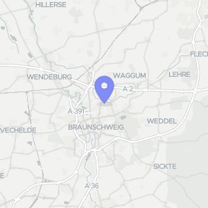 Karte von Helgolandstraße 42, 38108 Braunschweig