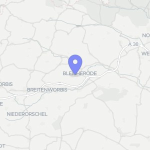Karte von Hauptstraße  136, 99752 Bleicherode