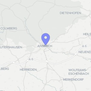 Karte von Güllstraße 20, 91522 Ansbach