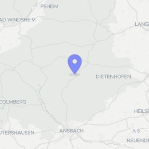 Karte von Eichenstraße 46, 91622 Rügland