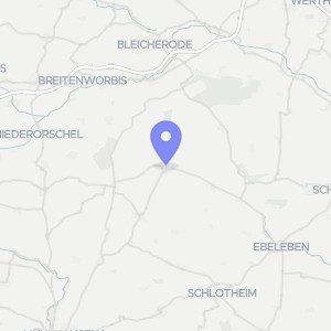 Karte von Bergstraße 12, 99713 Helbedündorf, Holzthaleben