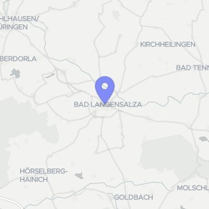 Karte von 99947 Bad Langensalza, 99947 Bad Langensalza, Nägelstedt und Merxleben