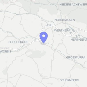 Karte von Dorfstraße  36, 99752 Bleicherode , Wollersleben