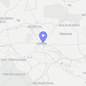 Karte von Gabelsbergerstraße 13, 99867 Gotha