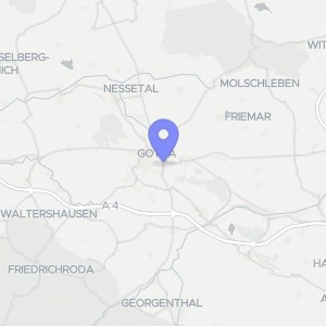 Karte von Hinter Stielerstraße 11, 99867 Gotha