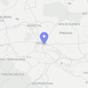 Karte von Erfurter Landstraße 34, 99867 Gotha
