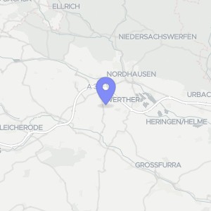 Karte von Dorfstraße  36a, 99752 Bleicherode , Wollersleben
