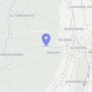 Karte von Dorfstraße  15 d, 86420 Diedorf