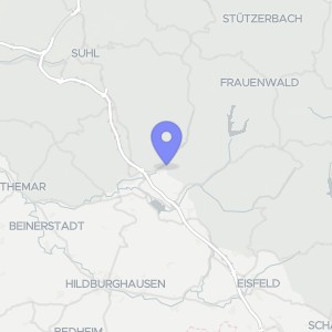 Karte von Waldauer Straße  20, 98553 Schleusingen/Hinternah