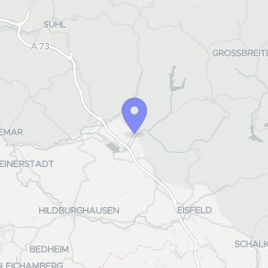 Karte von Erlauer Hauptstraße  64, 98553 Schleusingen , OT Erlau