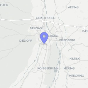 Karte von Bayerstraße  11, 86199 Augsburg, Göggingen