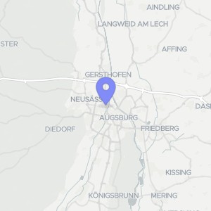 Karte von Kreutzerstraße  26, 26a, 86154 Augsburg, Oberhausen