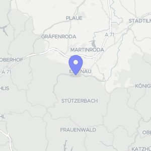 Karte von Scheffelstraße  8, 98693 Ilmenau