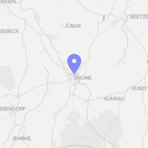 Karte von Jübarer Ring 1, 38465 Wolfsburg, Brome