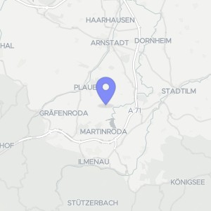 Karte von Dorfstraße  5, 99310 Arnstadt, Schmerfeld