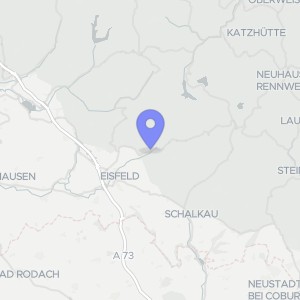 Karte von Gartenstraße  11, 98673 Eisfeld, OT Sachsenbrunn