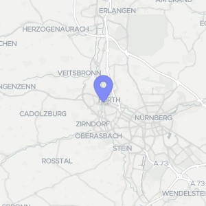 Karte von hinter Theaterstraße 49, 90762 Fürth
