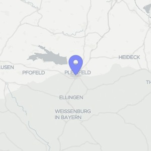 Karte von Alemannenweg 4b, 91785 Pleinfeld