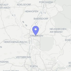 Karte von Henkestraße  8, 91054 Erlangen