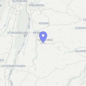 Karte von Münchner Straße 1, 86415 Mering