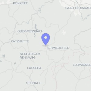 Karte von Oberer Kirchweg  27, 07318 Saalfeld , OT Schmiedefeld